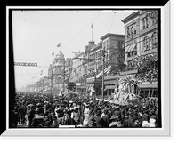 Historic Framed Print, The Rex Pageant, Mardi Gras Day, New Orleans, La.,  17-7/8" x 21-7/8"