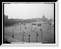 Historic Framed Print, Williamsburg Bridge Plaza, Brooklyn, N.Y. - 2,  17-7/8" x 21-7/8"