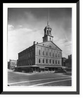 Historic Framed Print, Faneuil Hall, Boston,  17-7/8" x 21-7/8"