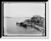 Historic Framed Print, [Newport, R.I., harbor from E.D. Morgan's cottage] - 3,  17-7/8" x 21-7/8"