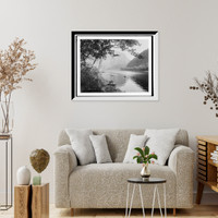 Historic Framed Print, Delaware Water Gap from New Jersey,  17-7/8" x 21-7/8"