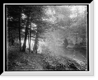 Historic Framed Print, Cave pool, Analomink River, Pa.,  17-7/8" x 21-7/8"