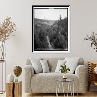 Historic Framed Print, Nay Aug Glen from boulevard bridge, Scranton, Pa.,  17-7/8" x 21-7/8"
