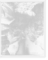 Historic Framed Print, Falls in Nay Aug Glen, Scranton, Pa.,  17-7/8" x 21-7/8"