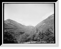 Historic Framed Print, Crawford Notch from Willey Station, White Mountains,  17-7/8" x 21-7/8"