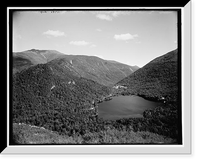 Historic Framed Print, Echo Lake and Crawford Notch [i.e., Franconia Notch] from artist's bluff, White Mountains,  17-7/8" x 21-7/8"