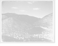 Historic Framed Print, Echo Lake and Crawford Notch [i.e., Franconia Notch] from artist's bluff, White Mountains,  17-7/8" x 21-7/8"