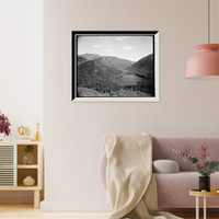 Historic Framed Print, Echo Lake and Crawford Notch [i.e., Franconia Notch] from artist's bluff, White Mountains,  17-7/8" x 21-7/8"
