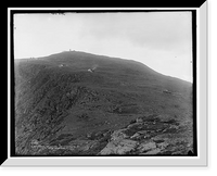 Historic Framed Print, Train ascending, Mt. Washington Ry., White Mountains,  17-7/8" x 21-7/8"