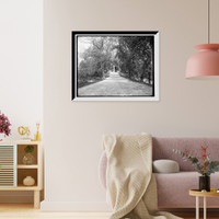 Historic Framed Print, The Bridge and the monument, Concord,  17-7/8" x 21-7/8"