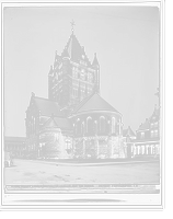 Historic Framed Print, Trinity Church, Boston, Mass.,  17-7/8" x 21-7/8"