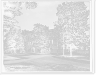 Historic Framed Print, The Academic building, M.M.A., Orchard Lake, Michigan,  17-7/8" x 21-7/8"