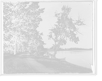 Historic Framed Print, South on the lake road, Orchard Lake, Michigan,  17-7/8" x 21-7/8"