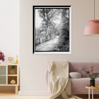 Historic Framed Print, Schooley's Mtn., road from Hackettstown, N.J. - 3,  17-7/8" x 21-7/8"