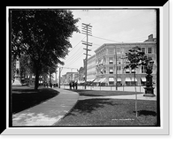 Historic Framed Print, Main St., Binghamton, N.Y.,  17-7/8" x 21-7/8"