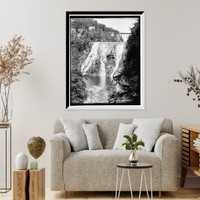 Historic Framed Print, Ithaca Falls,  17-7/8" x 21-7/8"