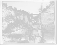 Historic Framed Print, Ithaca Falls Gorge near power house, Ithaca,  17-7/8" x 21-7/8"