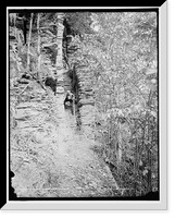 Historic Framed Print, The Trail, Taughannock Falls, N.Y.,  17-7/8" x 21-7/8"