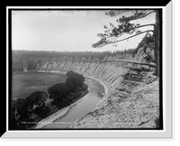 Historic Framed Print, High banks, Genesee River, Mount Morris, N.Y. - 2,  17-7/8" x 21-7/8"