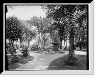 Historic Framed Print, Fayette Park, Syracuse, [N.Y.],  17-7/8" x 21-7/8"