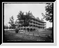 Historic Framed Print, Mount Pleasant House, Mount Pocono, Pa.,  17-7/8" x 21-7/8"