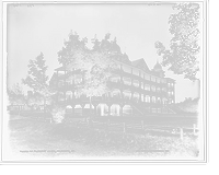 Historic Framed Print, Mount Pleasant House, Mount Pocono, Pa.,  17-7/8" x 21-7/8"