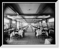 Historic Framed Print, Dining room of the Inn, Charlevoix-the-Beautiful,  17-7/8" x 21-7/8"
