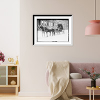 Historic Framed Print, Miss J. Suffern and Frank Hiscock, in carriage, New York - 2,  17-7/8" x 21-7/8" Historic Framed Print, Miss J. Suffern and Frank Hiscock, in carriage, New York - 2,  17-7/8" x 21-7/8"