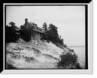 Historic Framed Print, Dr. Cleland's cottage, Harbor Point,  17-7/8" x 21-7/8"