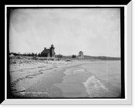 Historic Framed Print, Mr. F.W. Rice's cottage, Harbor Point,  17-7/8" x 21-7/8"