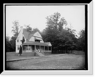 Historic Framed Print, Jarvis S. Jennings' cottage, Ne-ah-ta-wanta [sic],  17-7/8" x 21-7/8"