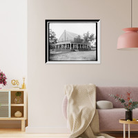 Historic Framed Print, Cottage of L.S. Trowbridge, Pointe aux Barques,  17-7/8" x 21-7/8"