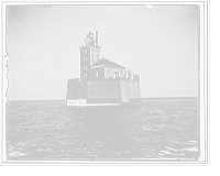 Port Austin Reef Light House, Pointe Aux Barques, Vintage Wall Art