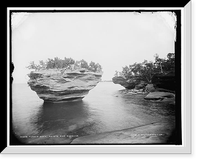 Turnip Rock, Pointe aux Barques, Vintage Poster