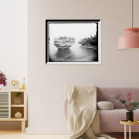 Turnip Rock, Pointe aux Barques, Vintage Poster