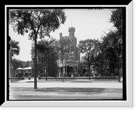 Historic Framed Print, Residence of Mr. Potter Palmer, Chicago, Ill.,  17-7/8" x 21-7/8"