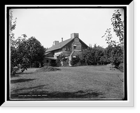 Log cabin, Palmer Park, Detroit, Historic Print