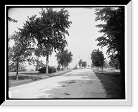 Historic Framed Print, On the western promenade, Portland, Maine,  17-7/8" x 21-7/8"