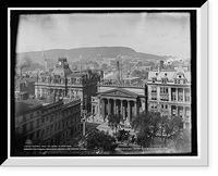 Historic Framed Print, Montreal from the Church of Notre Dame,  17-7/8" x 21-7/8"