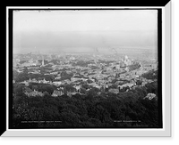 Historic Framed Print, Montreal from Mount Royal,  17-7/8" x 21-7/8"