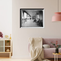Historic Framed Print, On the piazza, Poland Spring House - 2,  17-7/8" x 21-7/8"