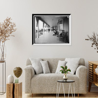 Historic Framed Print, On the piazza, Poland Spring House - 2,  17-7/8" x 21-7/8"