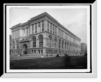 Historic Framed Print, The Public library, Chicago, Ill.,  17-7/8" x 21-7/8"