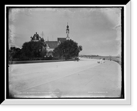 Historic Framed Print, Lake [Shore] Drive & German Bl'g., Jackson Park, Chicago,  17-7/8" x 21-7/8"