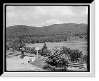 Historic Framed Print, Mount Pleasant golf links driving from tee no. 1,  17-7/8" x 21-7/8"