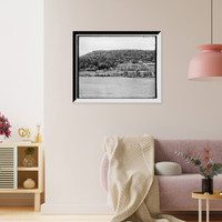 Historic Framed Print, Mount Pleasant golf links, tee no. 1 from tee no. 2,  17-7/8" x 21-7/8"