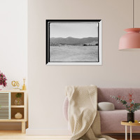 Historic Framed Print, Mount Pleasant golf links, fourth green and Mount Pleasant from tee no. 4,  17-7/8" x 21-7/8"