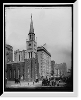 Historic Framed Print, Marble Collegiate Church, New York,  17-7/8" x 21-7/8"