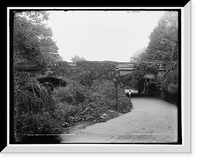 Historic Framed Print, Prospect Park, Brooklyn, the bridge,  17-7/8" x 21-7/8"