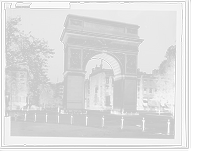 Historic Framed Print, Washington Arch, Washington Square, New York, N.Y.,  17-7/8" x 21-7/8"